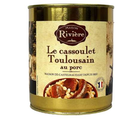 Cassoulet Toulousain au porc, Maison Rivière (840 g)