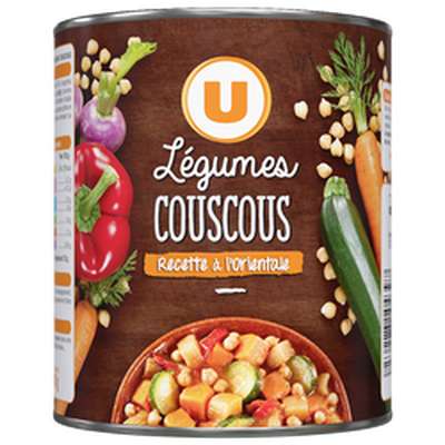 Légumes pour couscous recette à l'orientale, U (800 g)