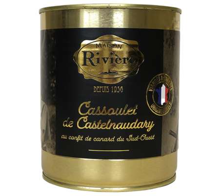 Cassoulet de Castelnaudry au confit de canard, Maison Rivière (840 g)