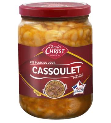Cassoulet pur porc, Charles Christ (820 g)