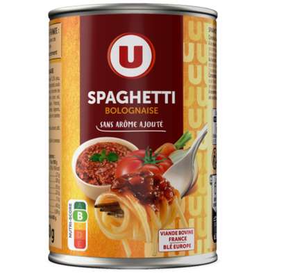 Spaghetti bolognaise, U (400 g)