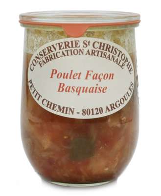 Poulet façon basquaise, Conserverie Saint Christophe (900 g)