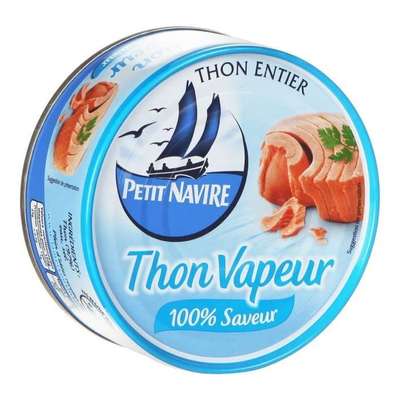Thon naturel vapeur, Petit Navire (130 g)