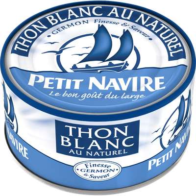Thon blanc germon au naturel, Petit Navire (140 g)
