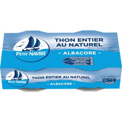 Thon albacore au naturel, Petit Navire (2 x 56 g)