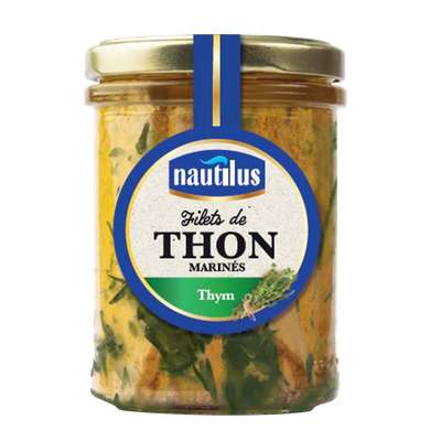 Filets de thon marinés au thym, Nautilus (135 g)
