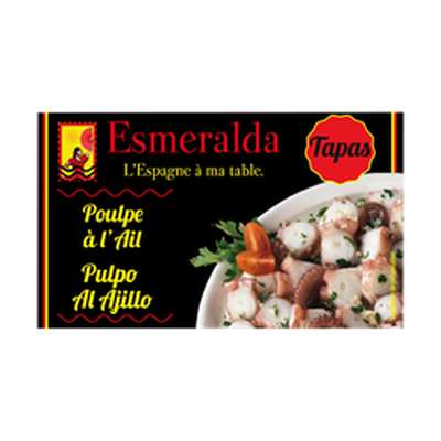Poulpe à l'ail, Esmeralda (120 g)