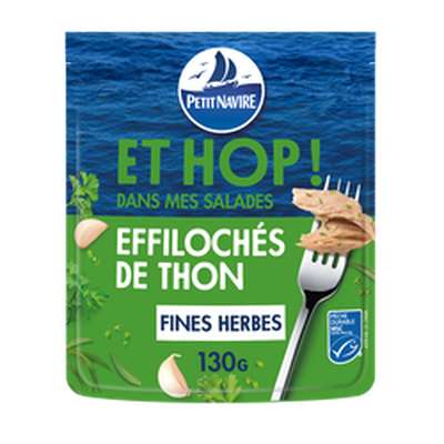 Éffilochés de thon au Fines Herbes, Petit Navire (130 g)