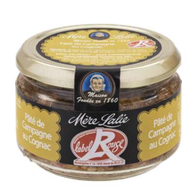 Paté de campagne au cognac Label Rouge, Mère Lalie (180 g)