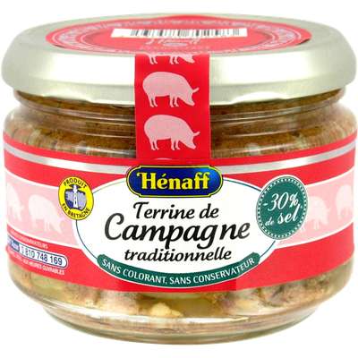 Pâté de campagne traditionnel, Hénaff (180 g)