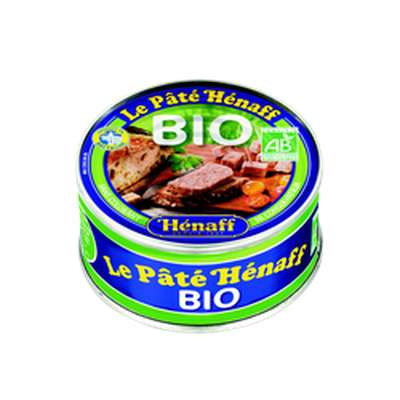 Pâté pur porc au sel de guérande BIO, Henaff (154 g)