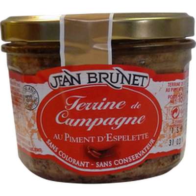 Terrine de campagne au piment d'espelette, Jean Brunet (180 g)
