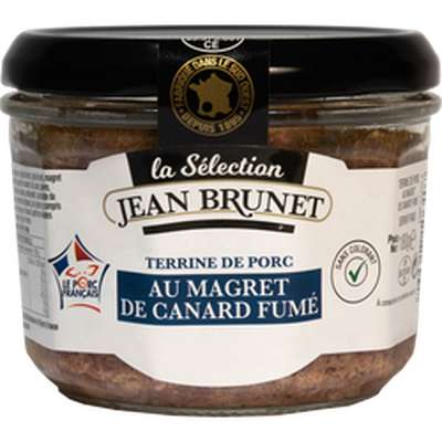 Terrine de porc au magret de canard fumé, Jean Brunet (180 g)