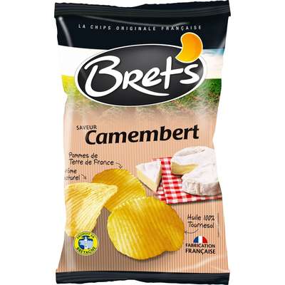 Chips ondulées saveur camembert, Bret's (125 g)