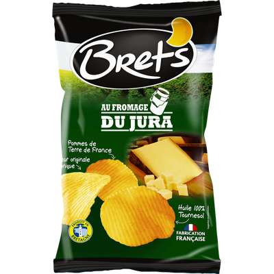 Chips ondulées au fromage du Jura, Bret's (125 g)