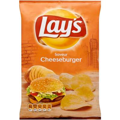 Chips saveur cheeseburger, Lay's (120 g)