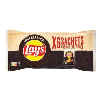 Chips saveur barbecue, Lay's (6 x 27,5 g)