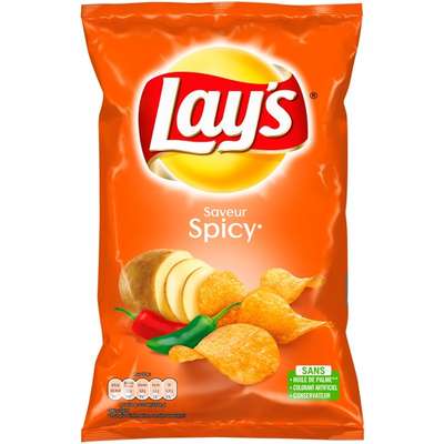 Chips saveur spicy, Lay's (130 g)