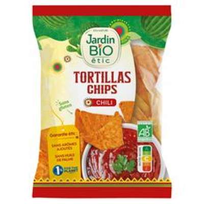 Tortillas maïs au chili sans gluten BIO, Jardin Bio (125 g)