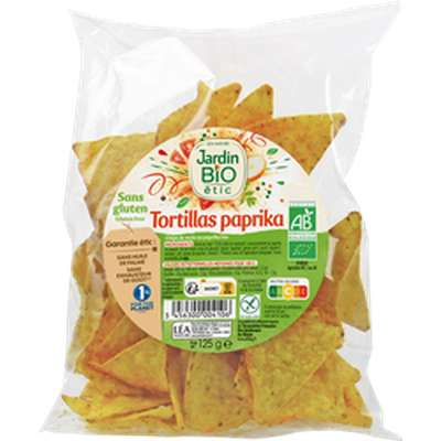 Tortillas au paprika sans gluten bio, Jardin Bio (125 g)