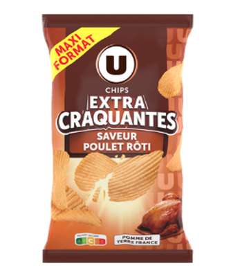 Chips poulet rôti, U  (270 g)