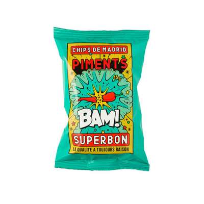 Chips de Madrid piment petit format, Superbon (40 g)