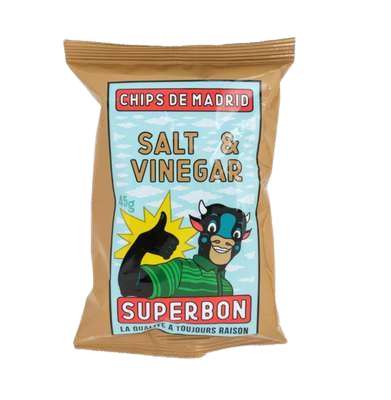 Chips de Madrid sel et vinaigre petit format, Superbon (40 g)