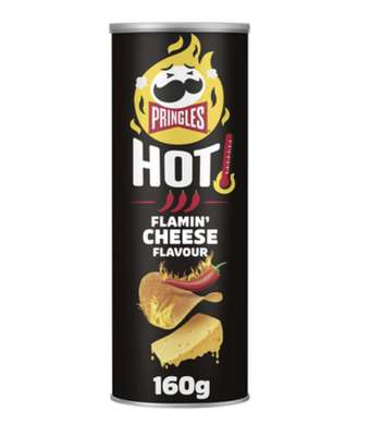 Chips tuiles Flame Extra Hot fromage & piment, Pringles (160 g)