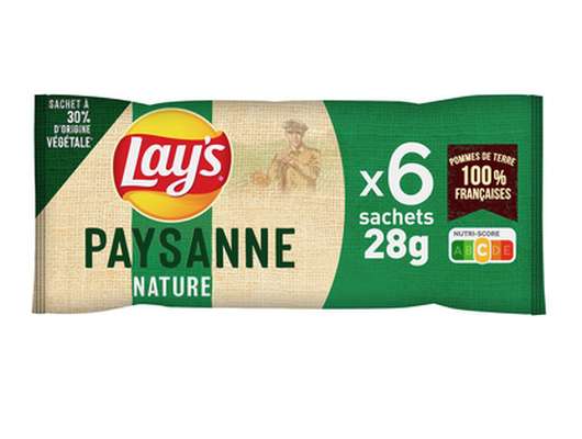 Chips paysannes nature, Lay's (6 x 28 g)