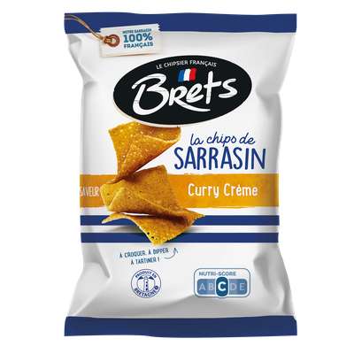 Chips de sarrasin curry crême, Brets (120 g)