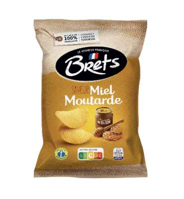 Chips saveur miel et moutarde, Brets (125 g)