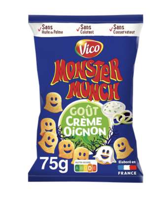 Monster Munch crème oignon, Vico  (75 g)