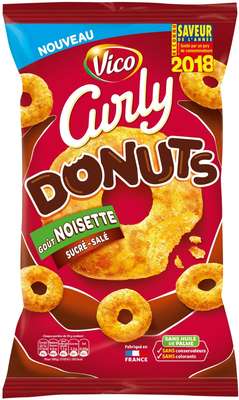Curly donuts goût noisette, Vico (100 g)