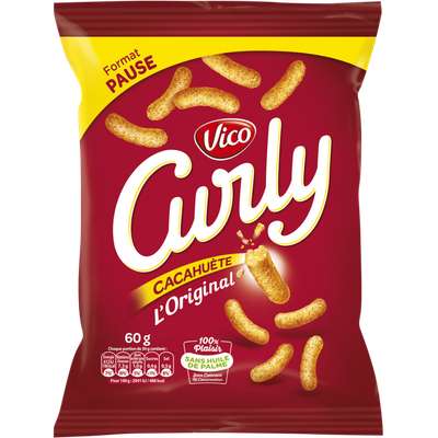 Curly goût cacahuète, Vico (60 g)