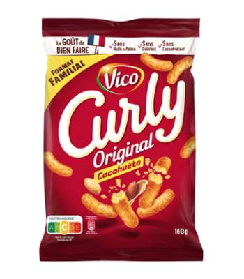 Curly l'original cacahuète, Vico (160 g)