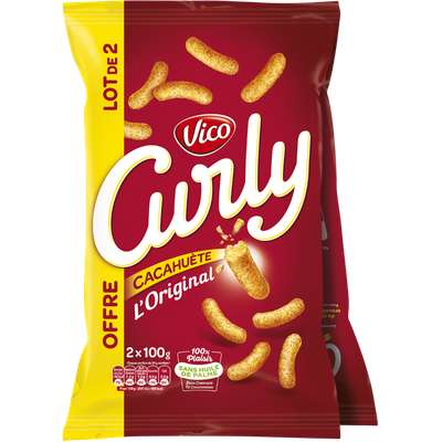 Curly goût cacahuète, Vico (2 x 100 g)
