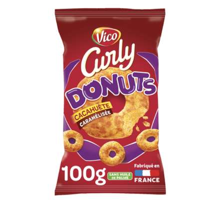 Curly donuts goût cacahuète, Vico (100 g)