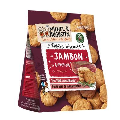 Biscuits Apéritif Jambon, Michel et Augustin (90 g)