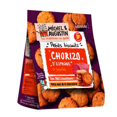 Biscuits Apéritif Chorizo, Michel et Augustin (90 g)
