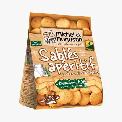 Sablés Beaufort AOP et poivre blanc, Michel et Augustin (100 g)