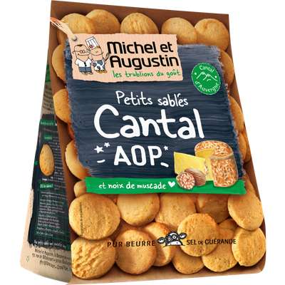 Sablés Cantal AOP et noix de muscade, Michel et Augustin (100 g)