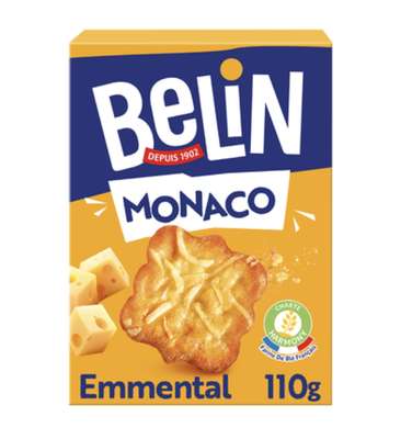 Crackers Monaco Emmental, Belin (110 g)