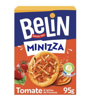 Biscuits apéritif Mini pizza tomate et herbes de provence, Belin (95 g)
