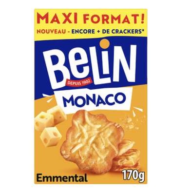 Crackers Monaco Emmental, Belin (170 g)