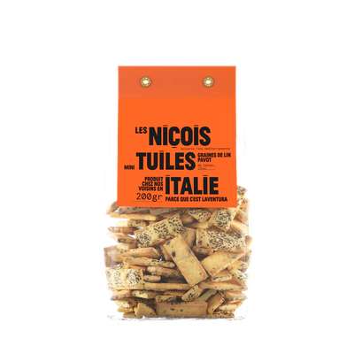 Mini-tuiles graines de lin pavot de Tonton Jilou, Les Niçois (200 g)