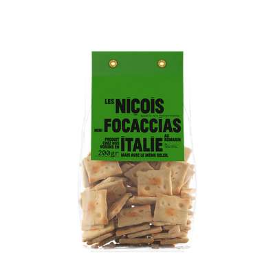 Mini-focaccias au romarin de Tata Rita, Les Niçois (200 g)