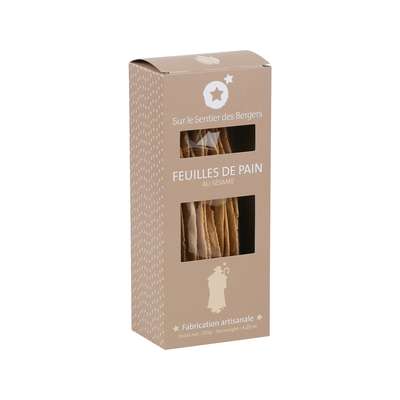 Feuilles de pain au sésame, Sur le sentier des bergers (120 g)