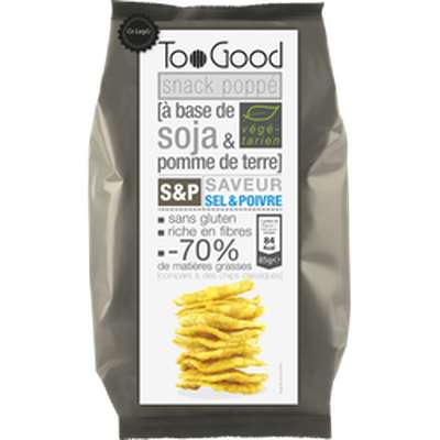 Snack poppé soja & PDT sel et poivre, Too Good (85 g)