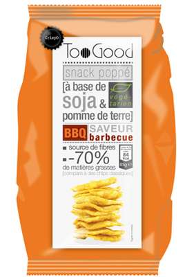 Snack poppé soja & pdt saveur barbecue, Too Good (85 g)