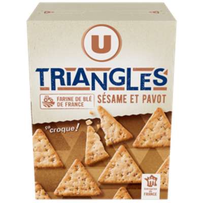 Triangle au sésame et pavot, U (100 g)